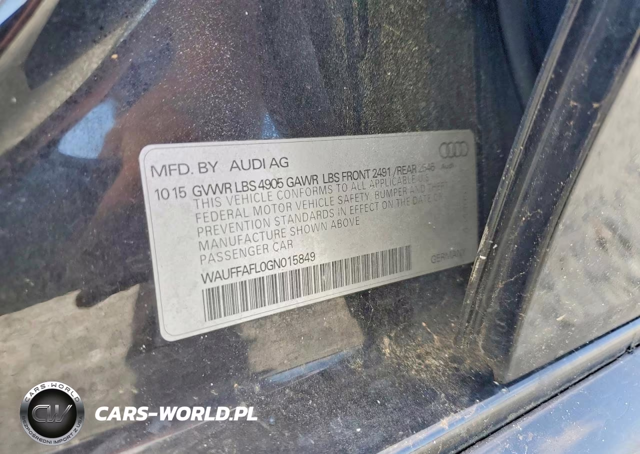 2016 Audi A4 Premium Plus S-Line VIN:WAUFFAFL0GN015849 - 13
