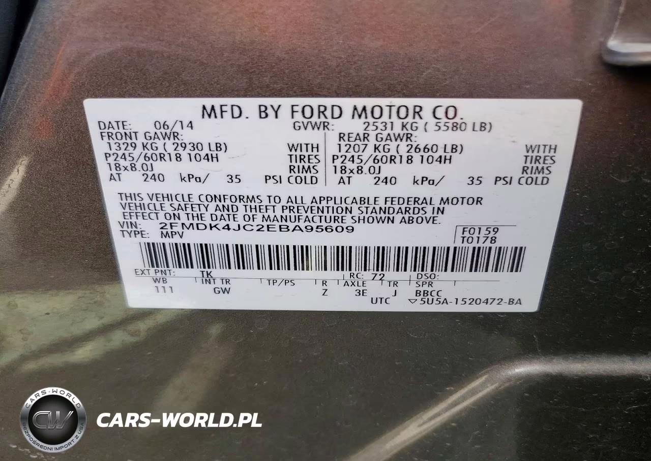 2014 Ford Edge Sel VIN:2FMDK4JC2EBA95609 - 13