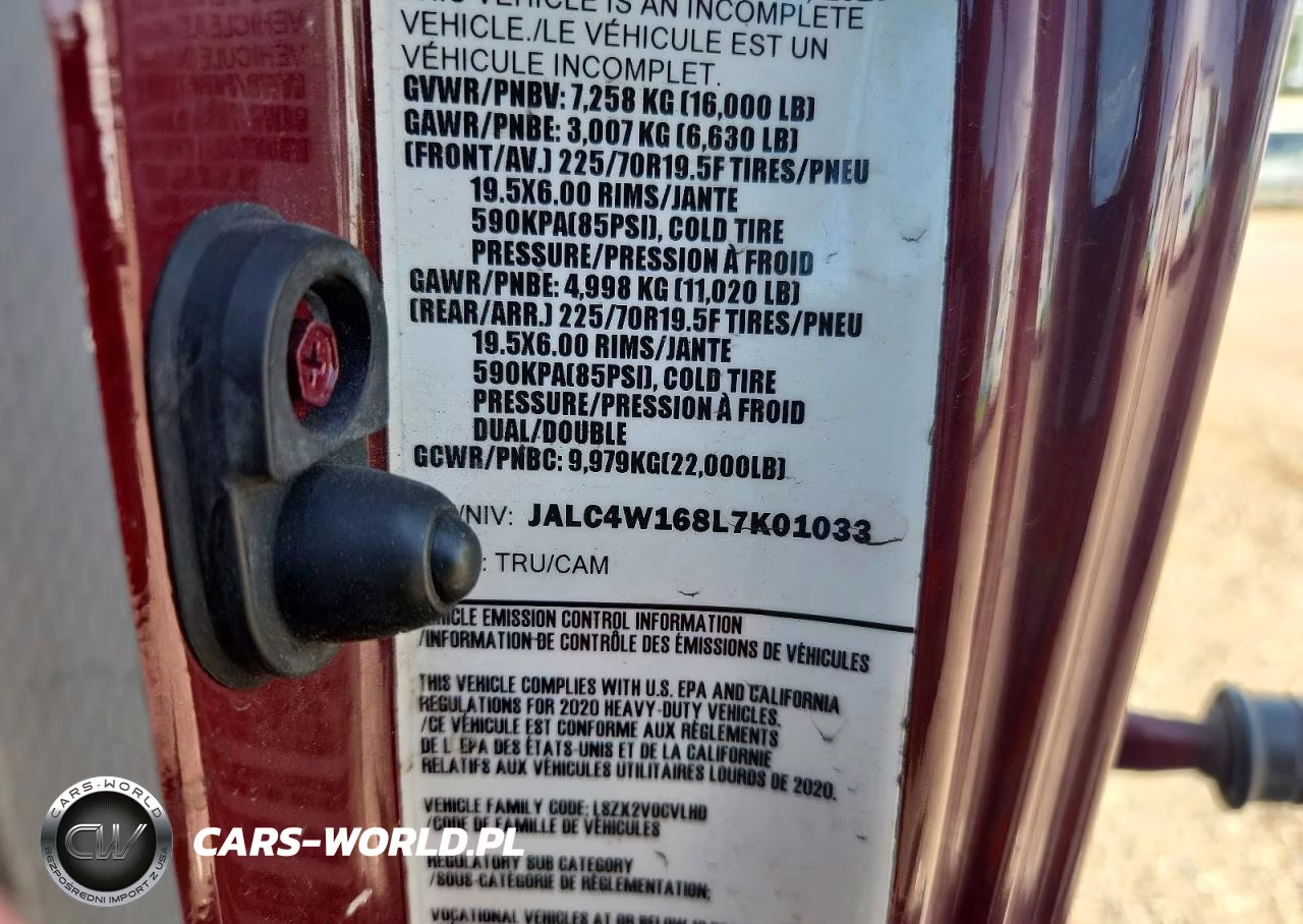 2020 Isuzu Npr Xd VIN:JALC4W168L7K01033 - 14