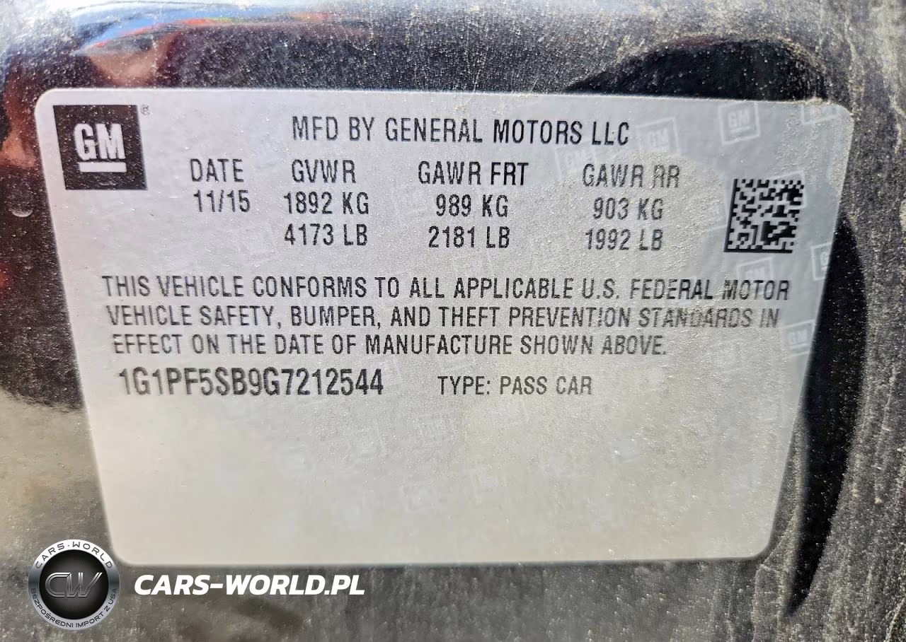 2016 Chevrolet Cruze Limited Lt VIN:1G1PF5SB9G7212544 - 12