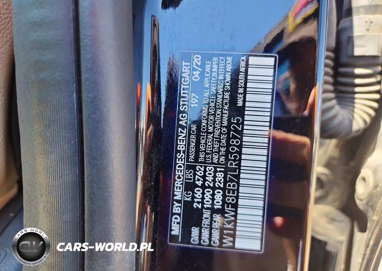2020 Mercedes-Benz C 300 4Matic VIN:W1KWF8EB7LR598725 - 12
