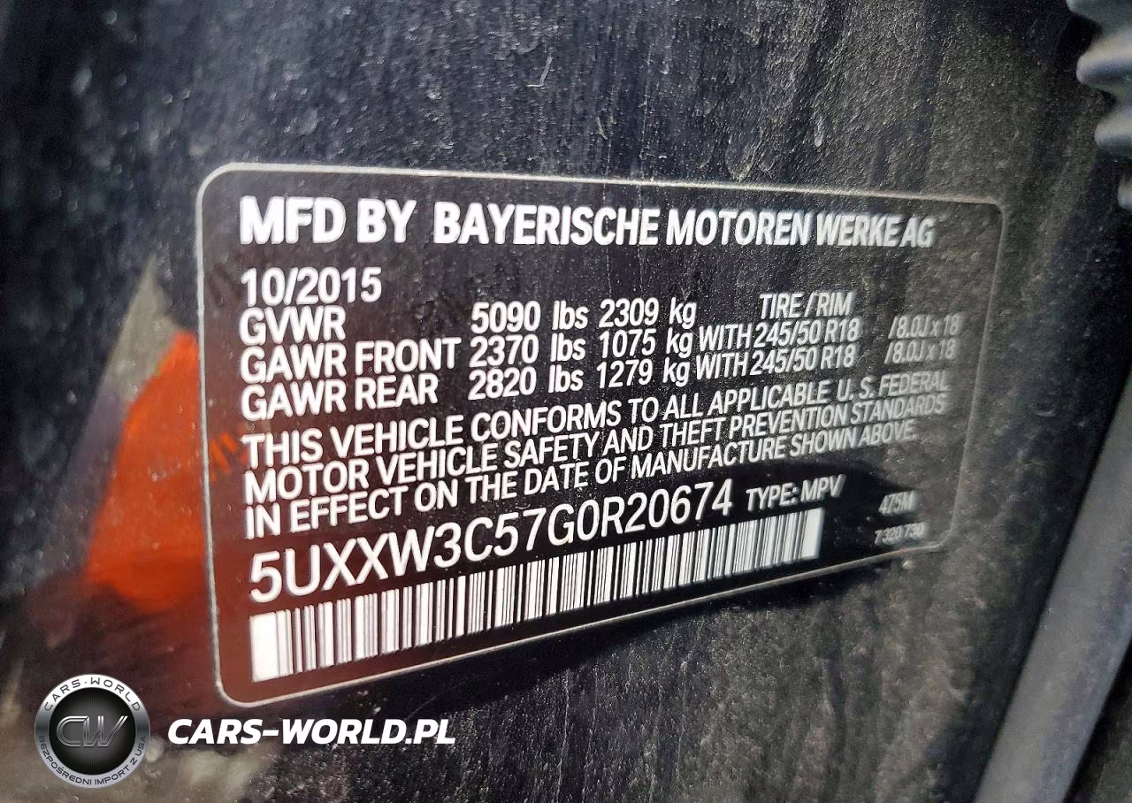 2016 BMW X4 xDrive28I VIN:5UXXW3C57G0R20674 - 13