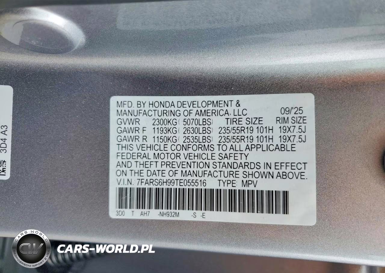 2026 Honda Cr-V Sport Touring VIN:7FARS6H99TE055516 - 12