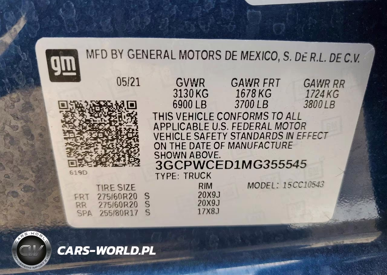 2021 Chevrolet Silverado C1500 Lt VIN:3GCPWCED1MG355545 - 12