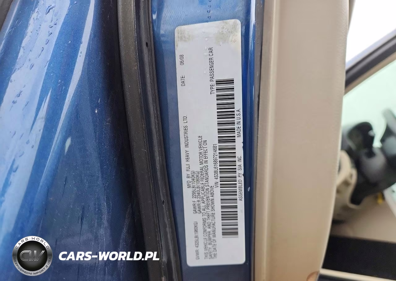 2009 Subaru Legacy 2.5I VIN:4S3BL616897214681 - 12