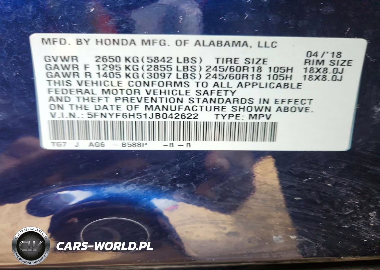2018 Honda Pilot Exl VIN:5FNYF6H51JB042622 - 13