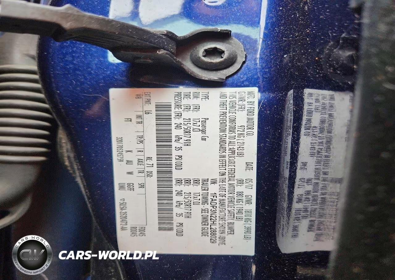 2017 Ford Focus Titanium VIN:1FADP3N22HL288029 - 13