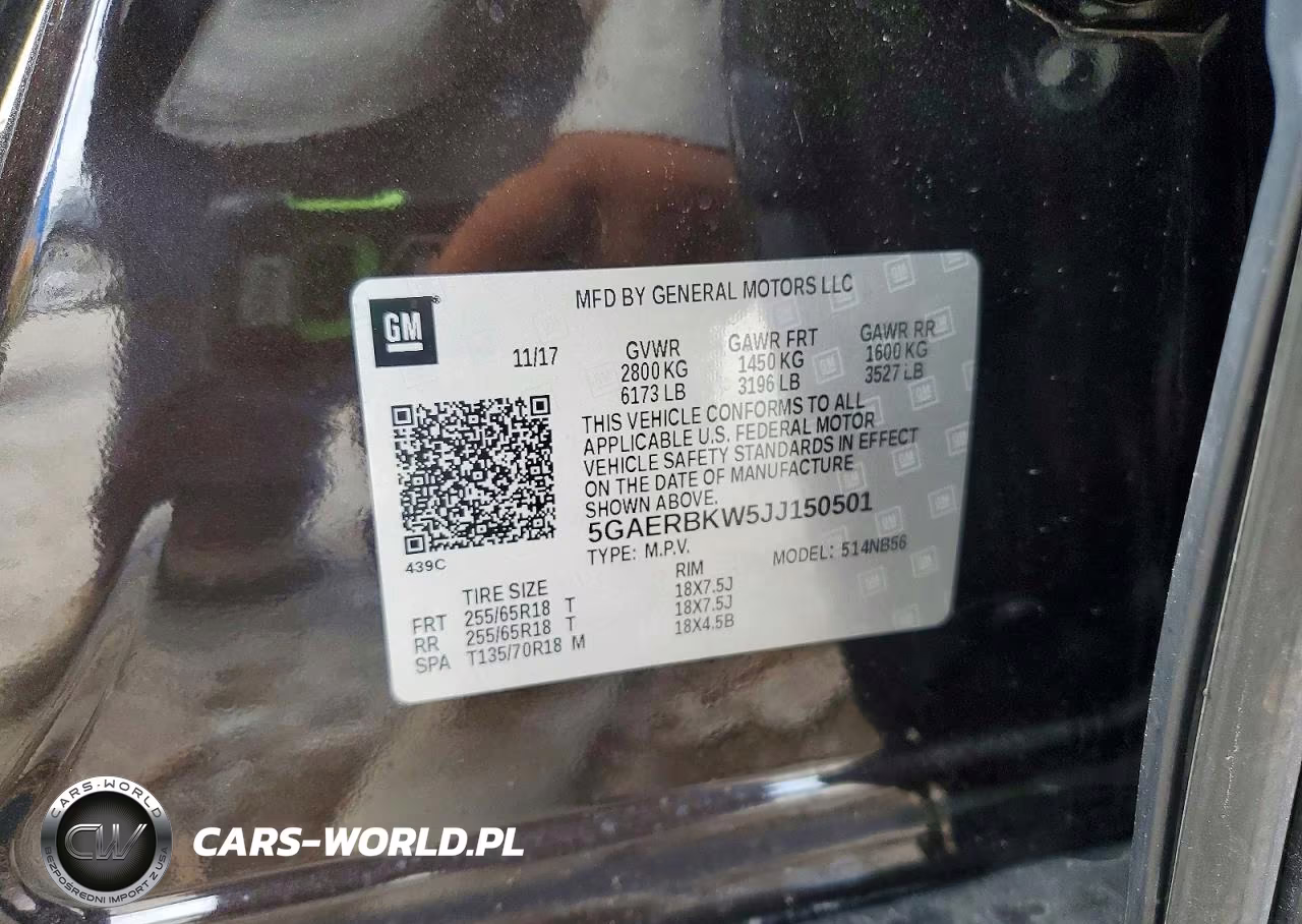 2018 Buick Enclave Essence VIN:5GAERBKW5JJ150501 - 14