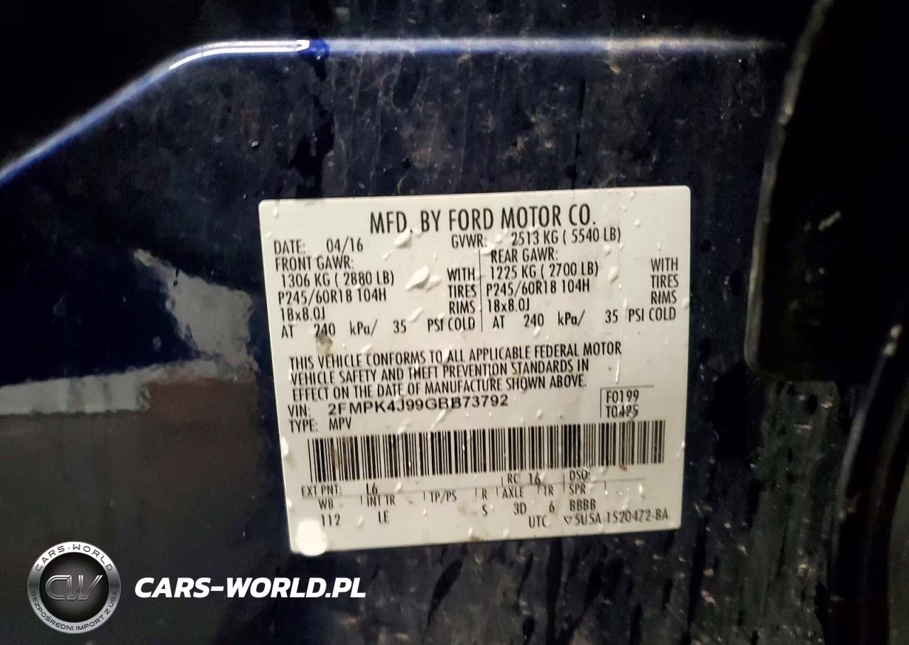 2016 Ford Edge Sel VIN:2FMPK4J99GBB73792 - 13
