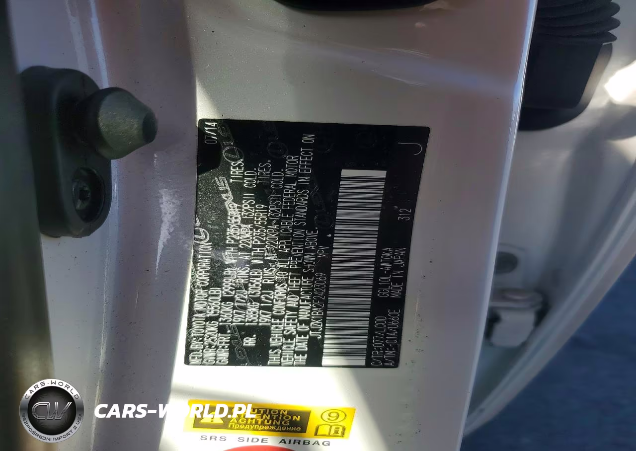 2015 Lexus Rx 350 VIN:JTJZK1BA2F2423069 - 13