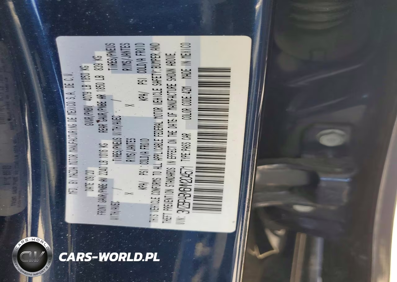 2021 Mazda 3 Select VIN:3MZBPABM6MM204571 - 12