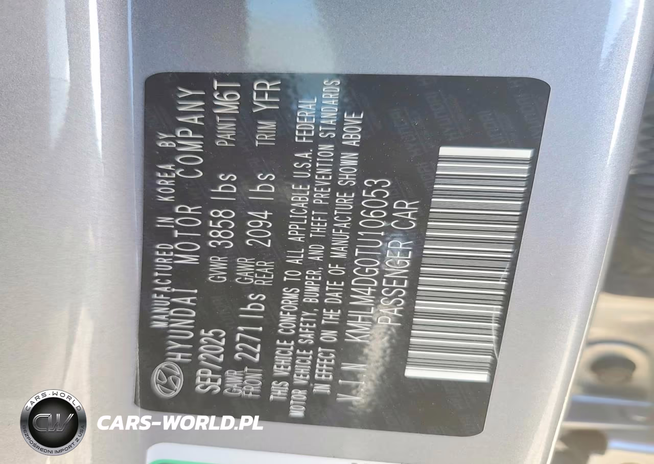 2026 Hyundai Elantra Sel Sport VIN:KMHLM4DG0TU106053 - 13