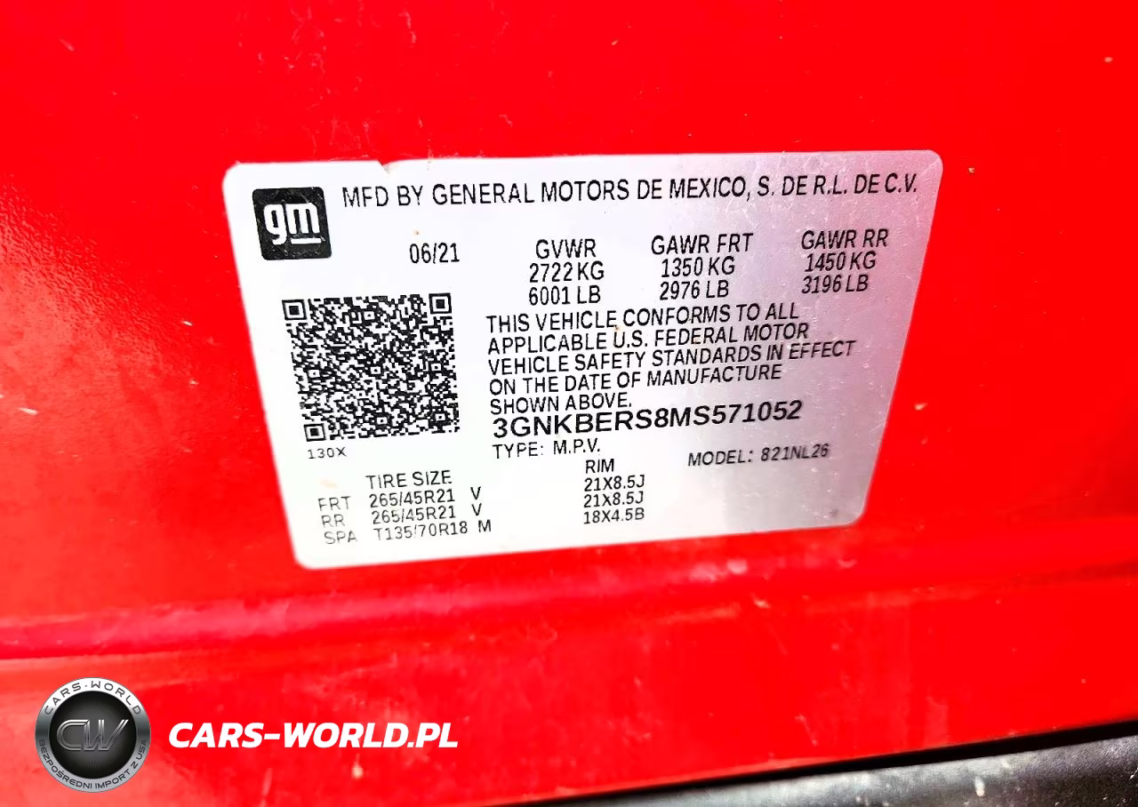 2021 Chevrolet Blazer Rs VIN:3GNKBERS8MS571052 - 14