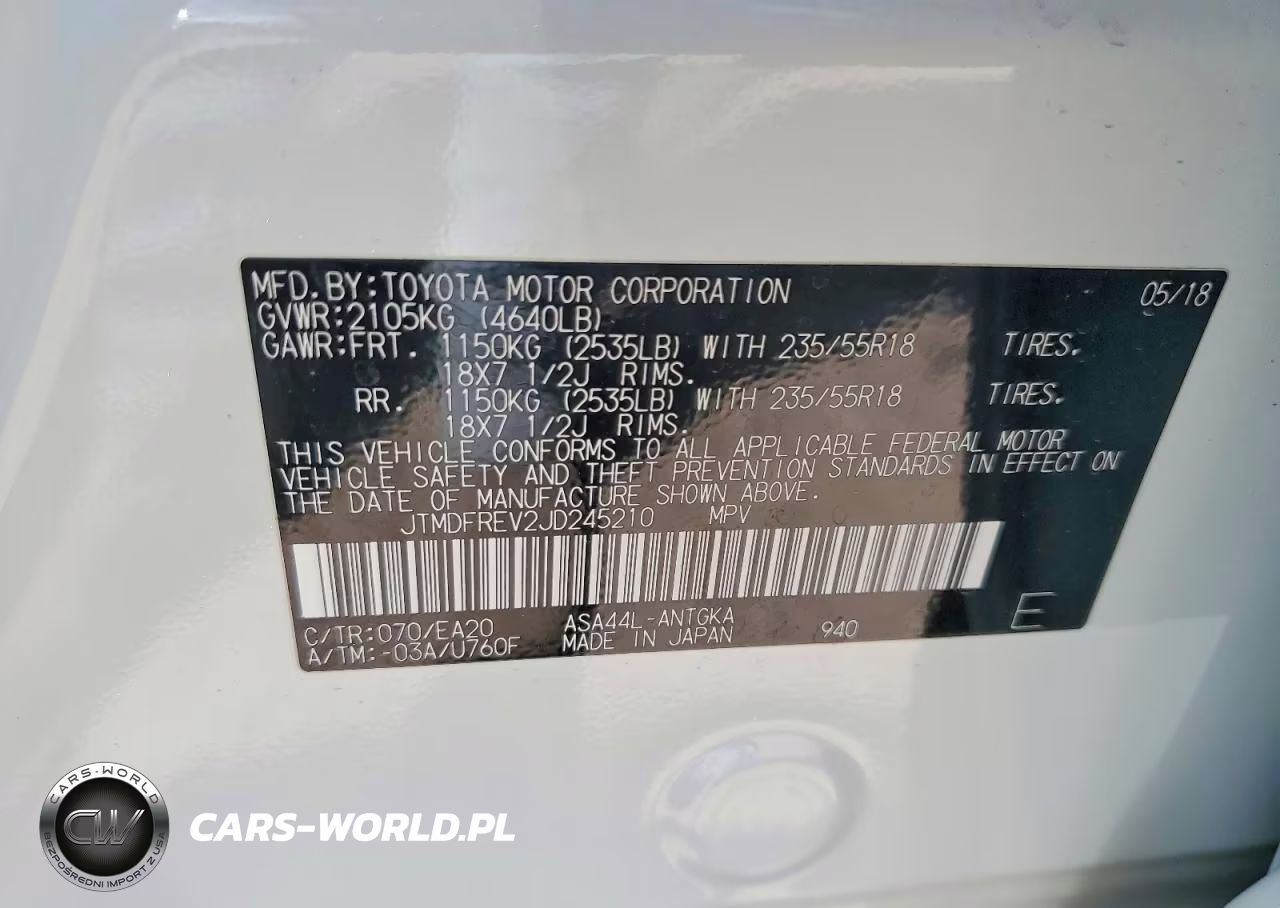 2018 Toyota Rav4 Limited VIN:JTMDFREV2JD245210 - 12