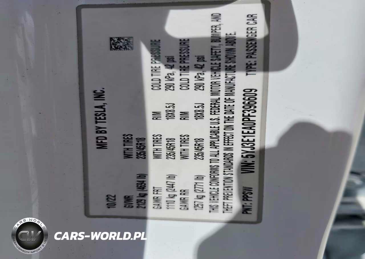 2023 Tesla Model 3 VIN:5YJ3E1EA0PF396609 - 13