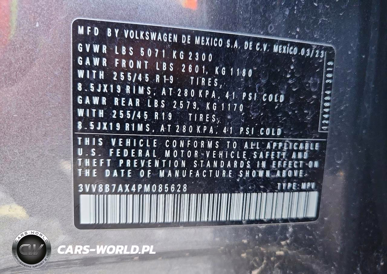 2023 Volkswagen Tiguan Se R-Line Black VIN:3VV8B7AX4PM085628 - 13