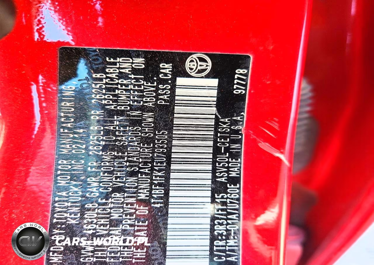 2014 Toyota Camry Se Sport VIN:4T1BF1FK1EU793505 - 13