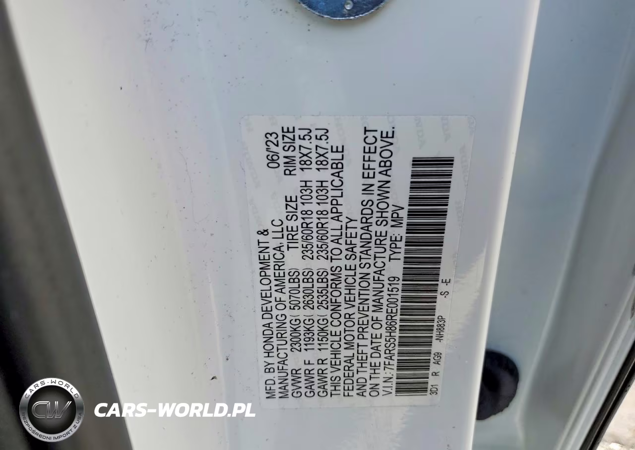 2024 Honda Cr-V Sport-L VIN:7FARS5H86RE001519 - 13