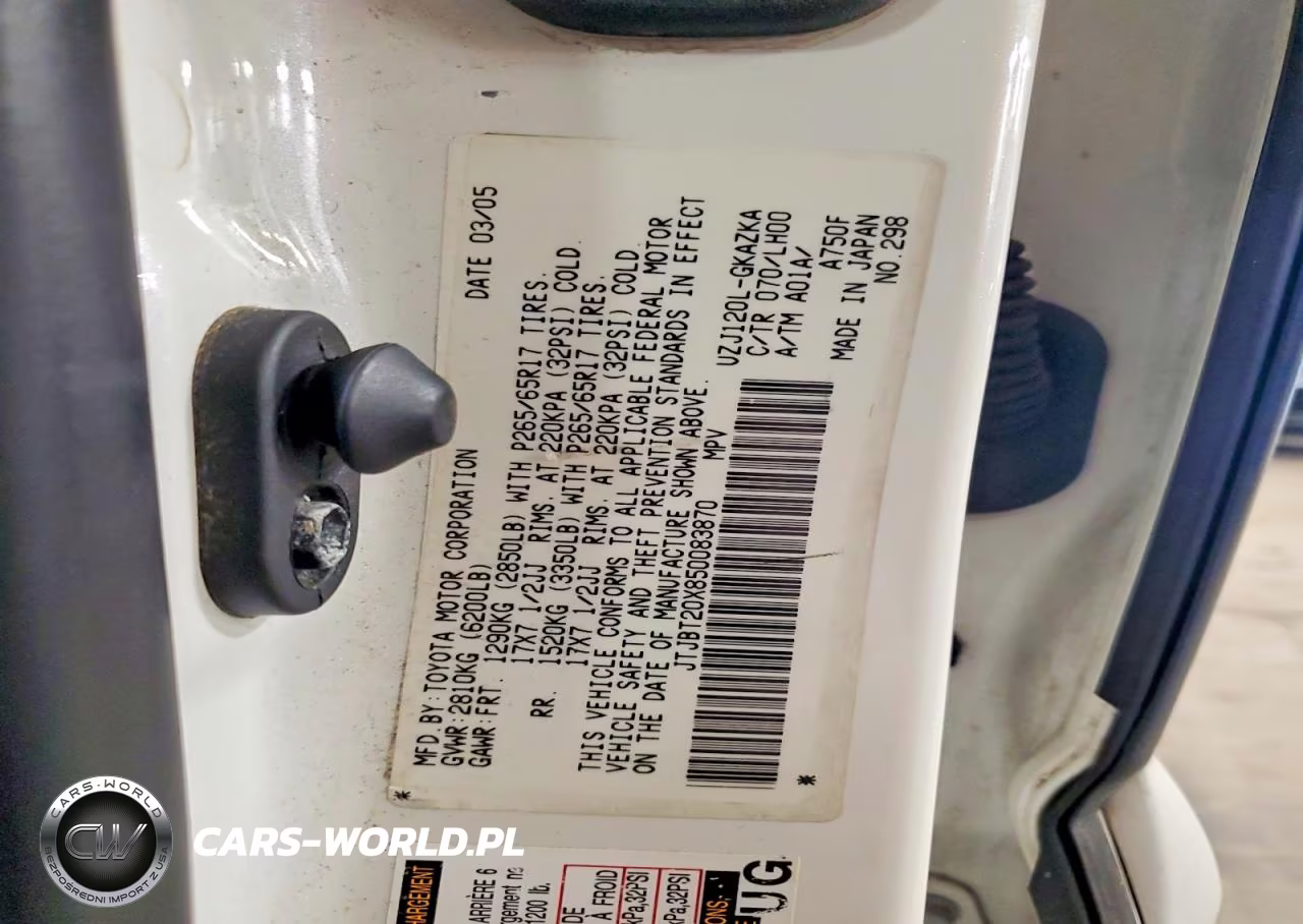2005 Lexus Gx 470 VIN:JTJBT20X850083870 - 14