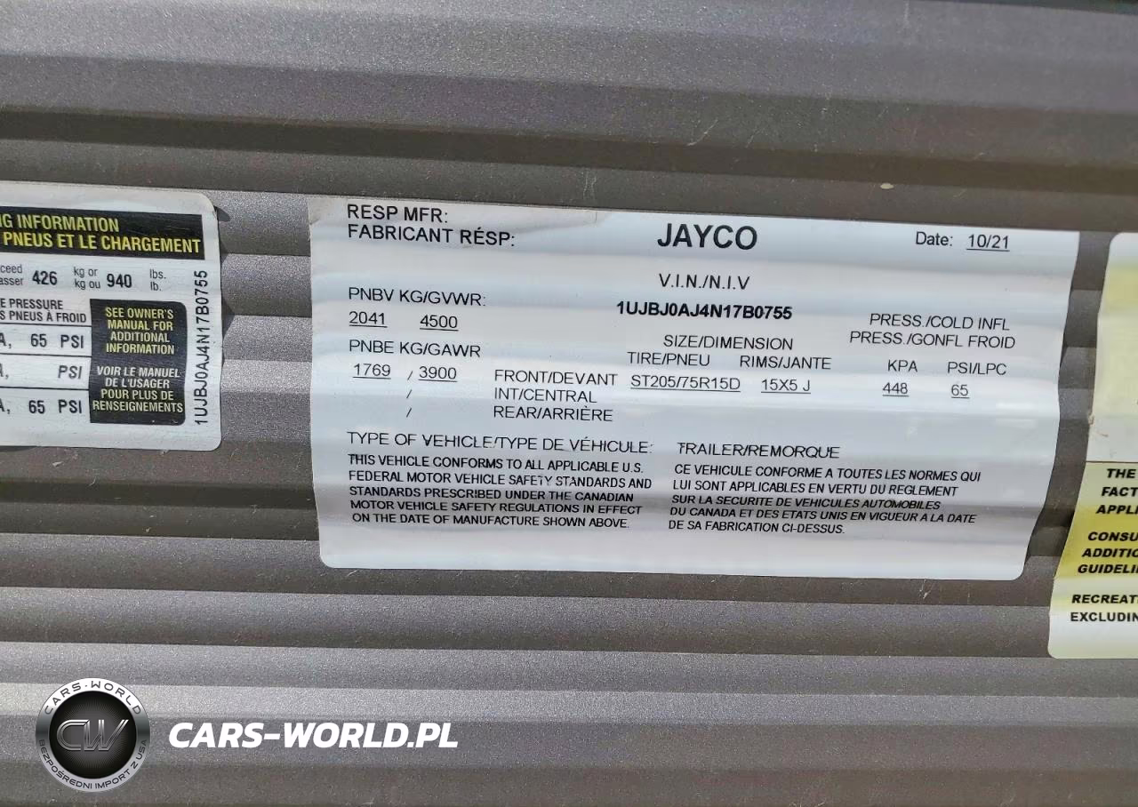 2022 Jayco Jay Flight Slx Camper VIN:1UJBJ0AJ4N17B0755 - 8