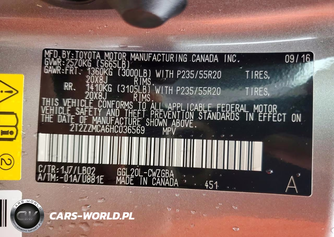 2017 Lexus Rx 350 Base VIN:2T2ZZMCA6HC036569 - 13