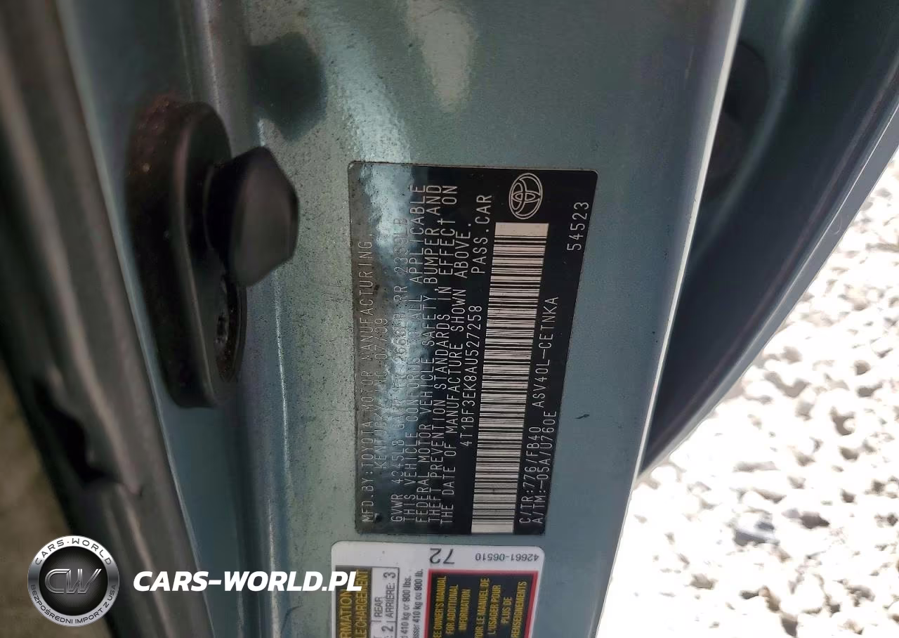 2010 Toyota Camry Le VIN:4T1BF3EK8AU527258 - 12