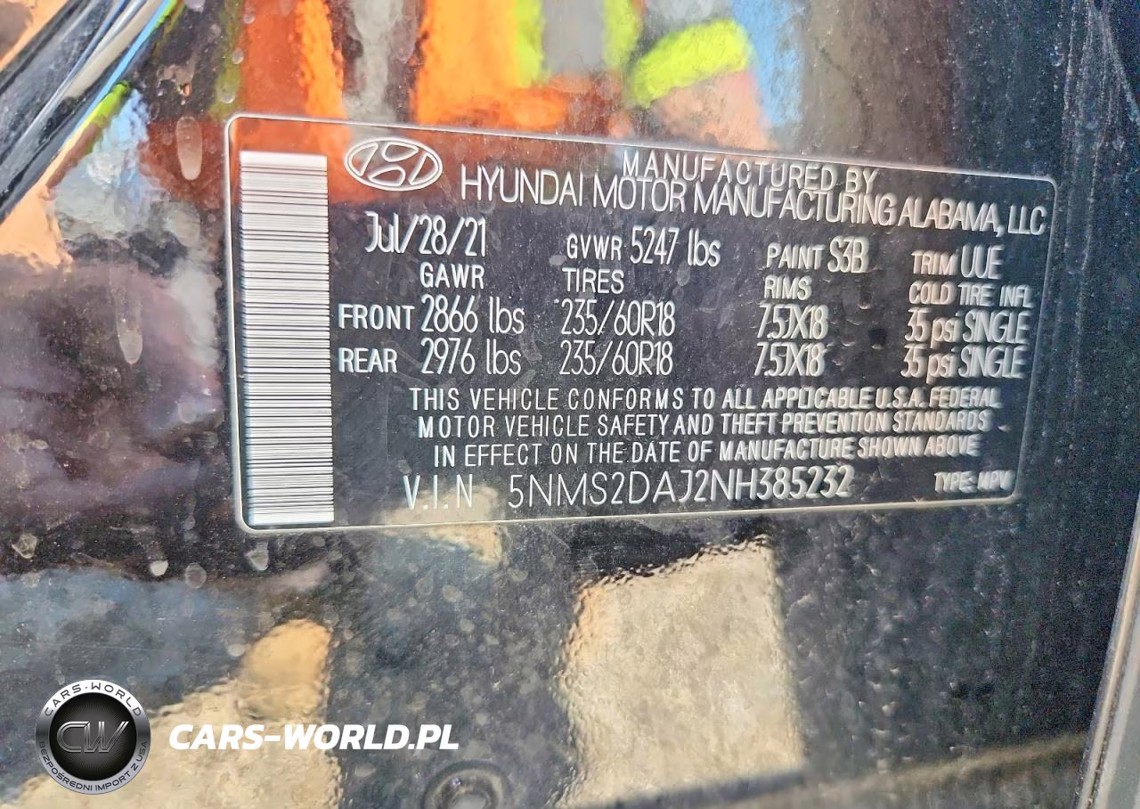 2022 Hyundai Santa Fe Sel VIN:5NMS2DAJ2NH385232 - 13