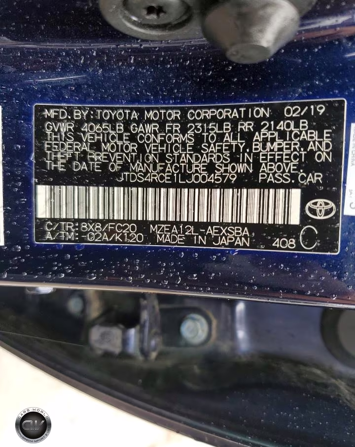 2020 Toyota Corolla Se VIN:JTDS4RCE1LJ004579 - 12