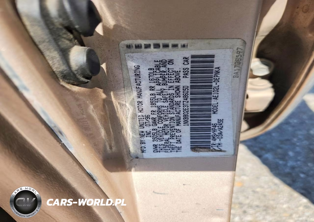 1996 Toyota Corolla Dx VIN:1NXBB02E3TZ486050 - 12