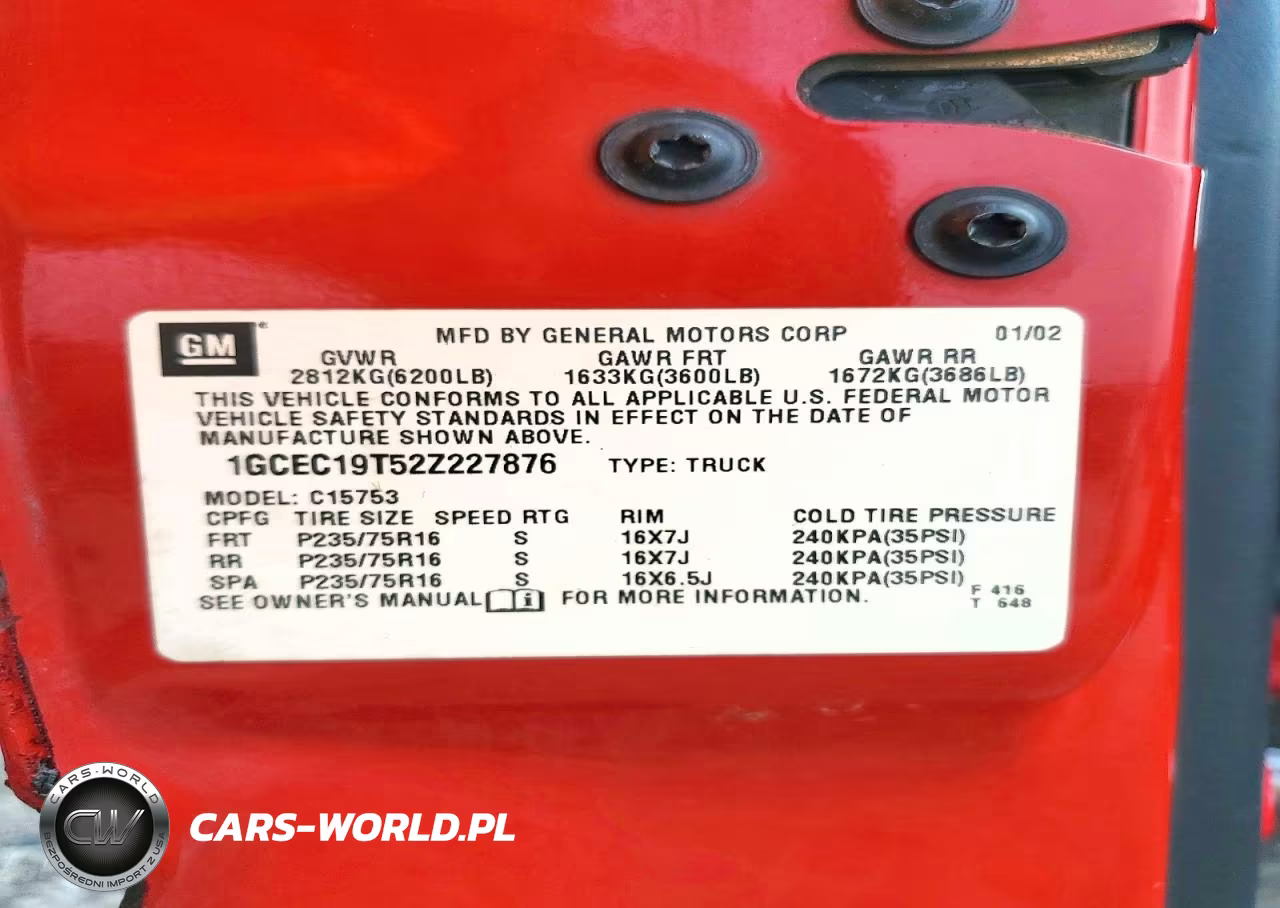 2002 Chevrolet Silverado C1500 VIN:1GCEC19T52Z227876 - 12