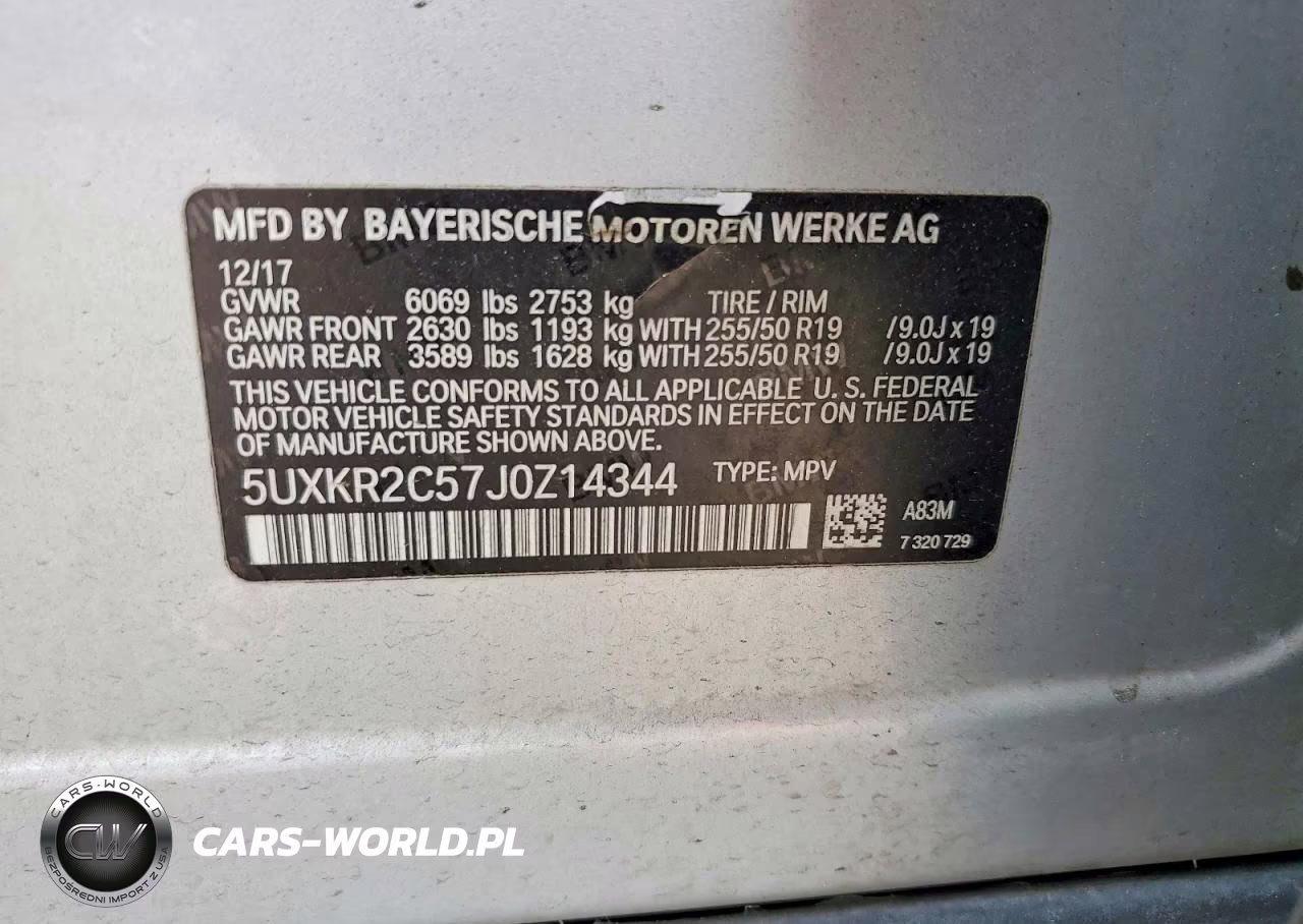 2018 BMW X5 Sdrive35I VIN:5UXKR2C57J0Z14344 - 12