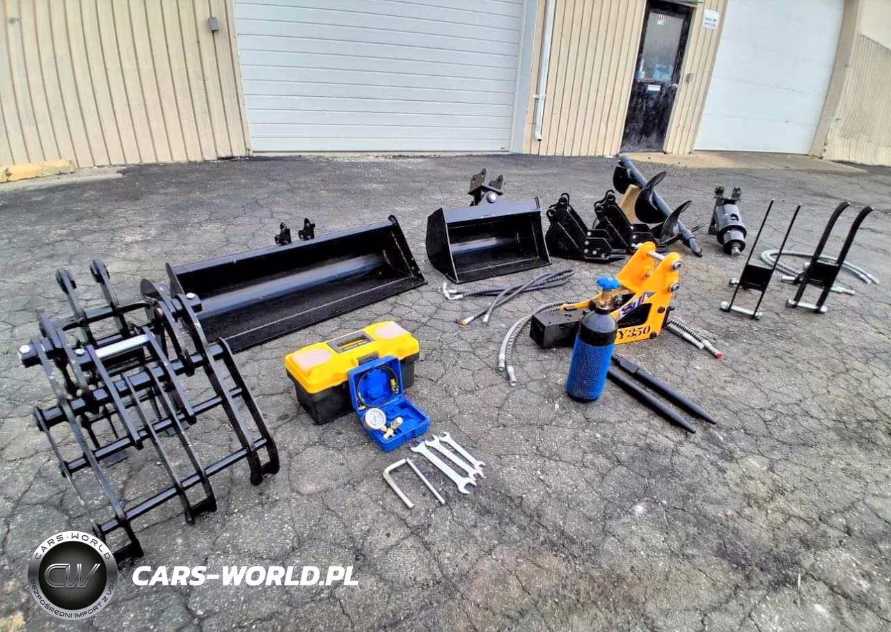 "Mini Excavator Attachments: Auger Bit + Auger Mot VIN:38912801 - 3