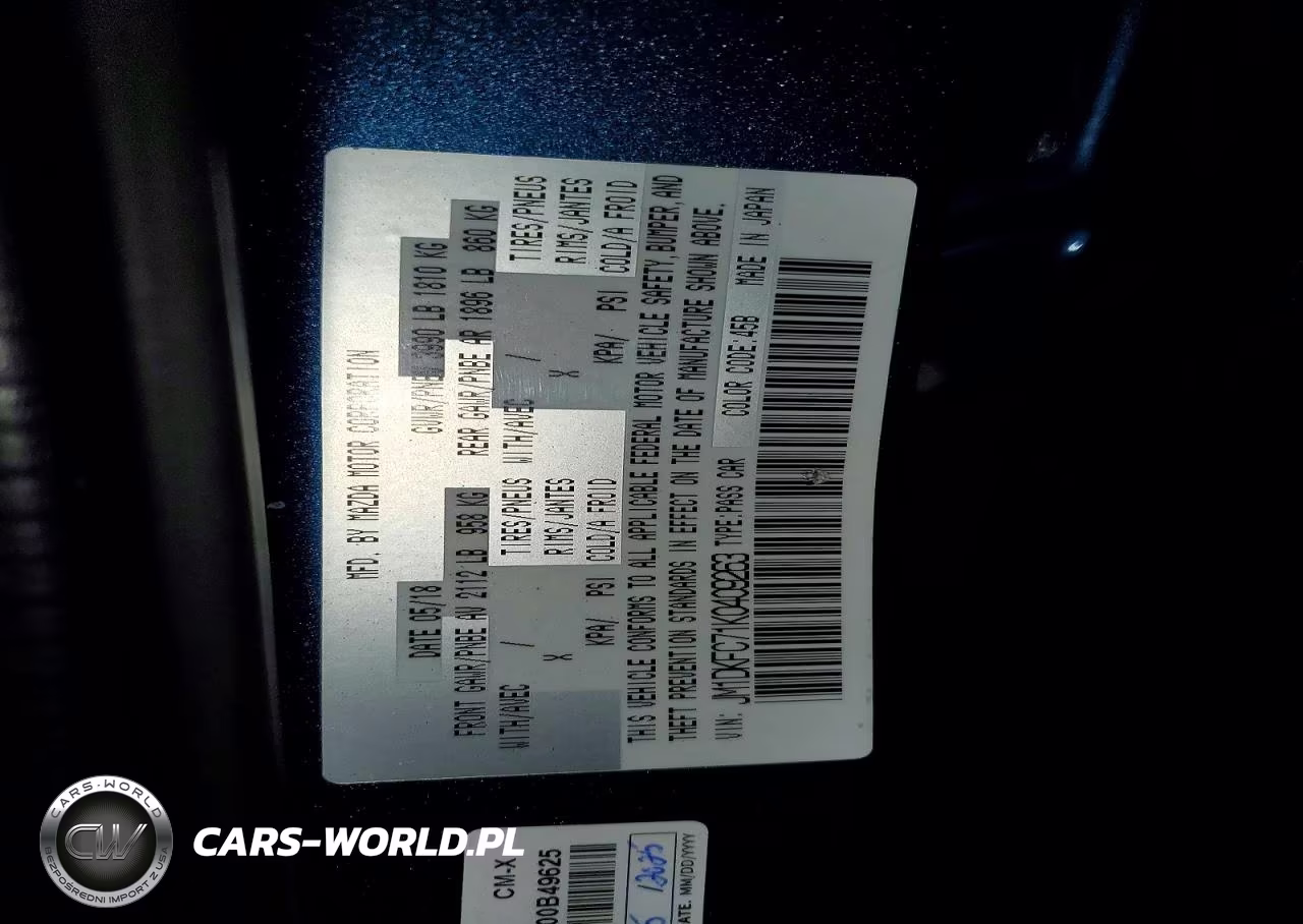 2019 Mazda Cx-3 Touring VIN:JM1DKFC71K0409263 - 13