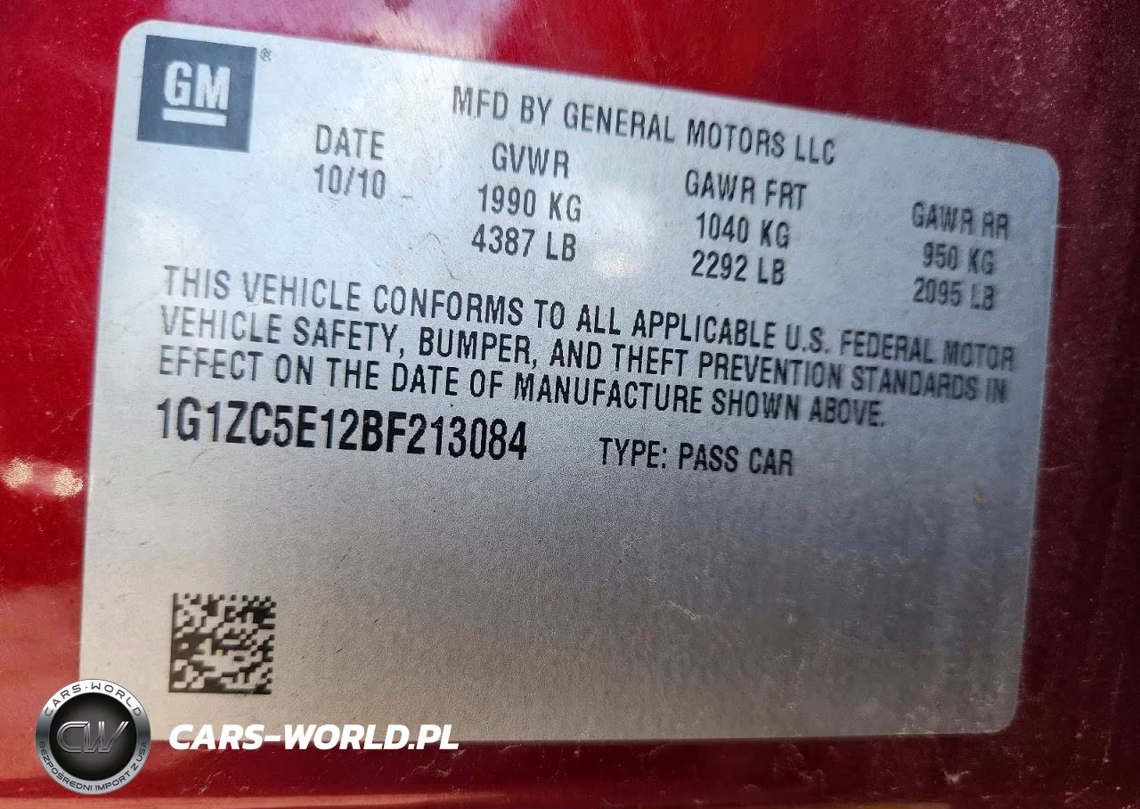 2011 Chevrolet Malibu 1Lt VIN:1G1ZC5E12BF213084 - 12