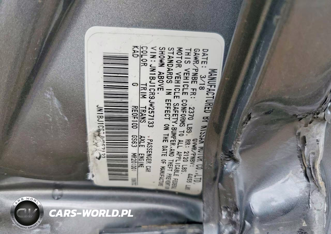 2018 Nissan Rogue Sport S VIN:JN1BJ1CR9JW257133 - 13