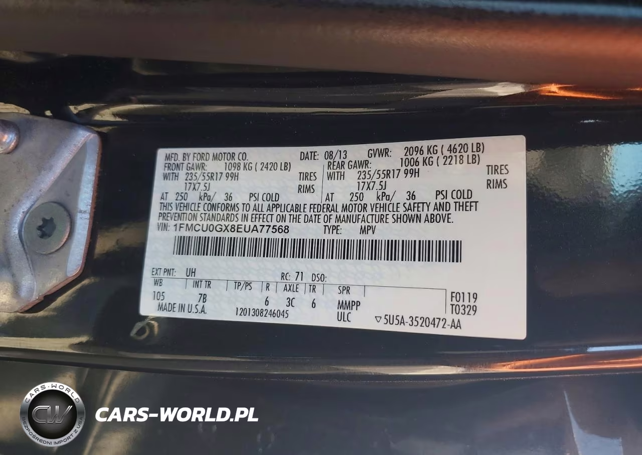 2014 Ford Escape Se VIN:1FMCU0GX8EUA77568 - 13
