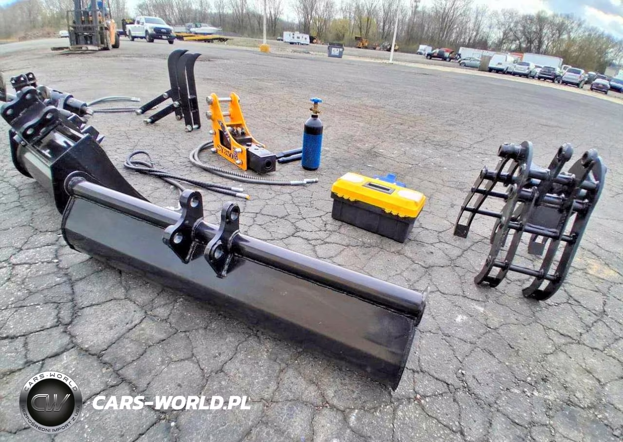 "Mini Excavator Attachments: Auger Bit + Auger Mot VIN:38812855 - 4