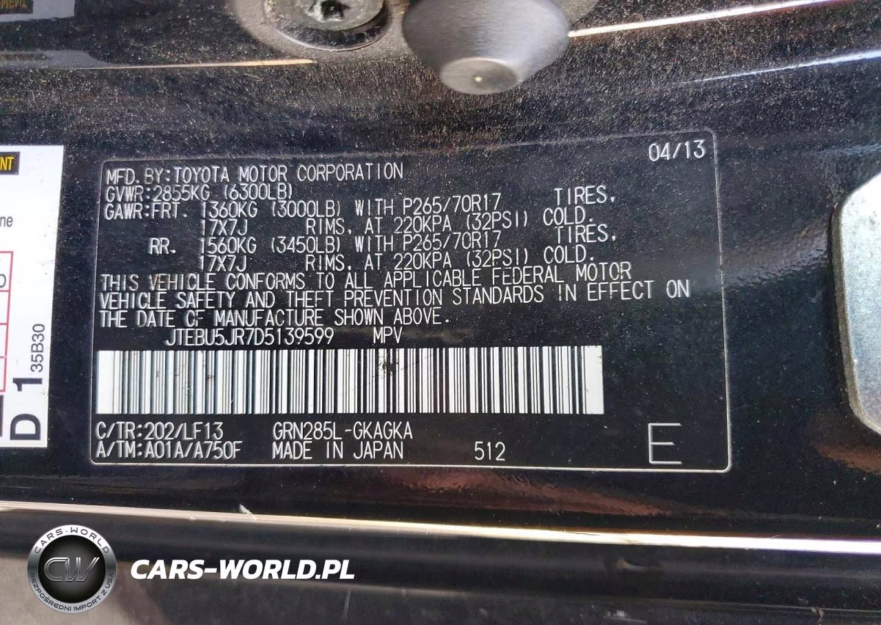 2013 Toyota 4Runner Sr5 VIN:JTEBU5JR7D5139599 - 13
