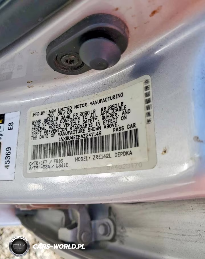 2010 Toyota Corolla Base VIN:1NXBU4EE6AZ247148 - 12