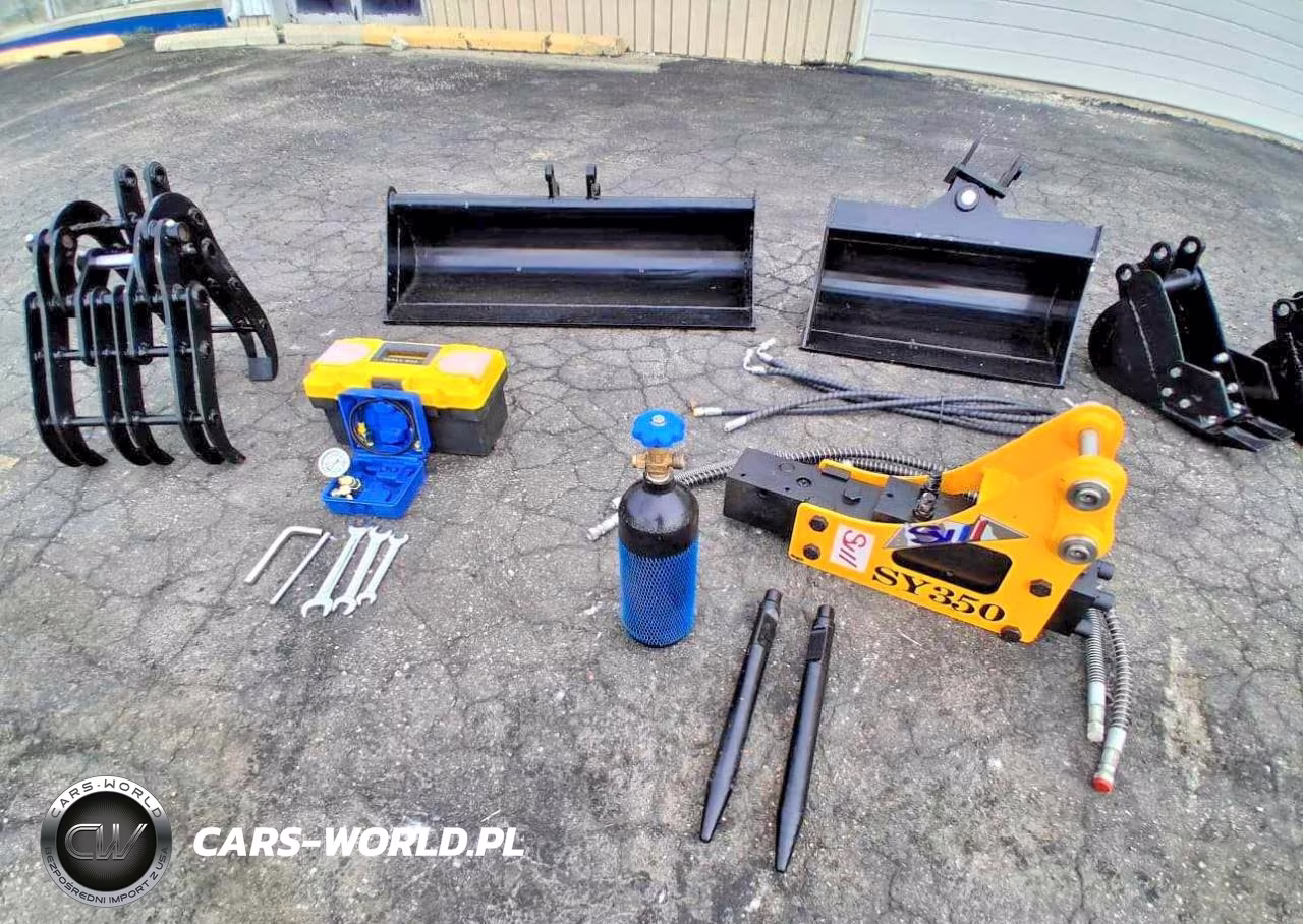 "Mini Excavator Attachments: Auger Bit + Auger Mot VIN:38912856 - 2