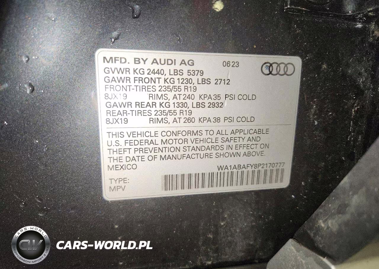 2023 Audi Q5 Premium 40 VIN:WA1ABAFY8P2170777 - 13