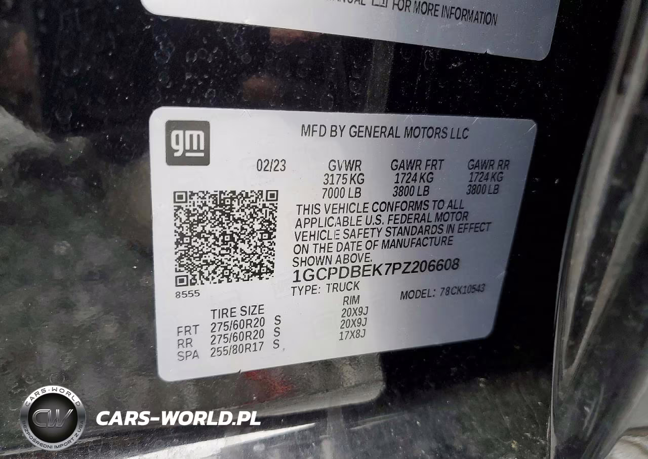 2023 Chevrolet Silverado K1500 Custom VIN:1GCPDBEK7PZ206608 - 12
