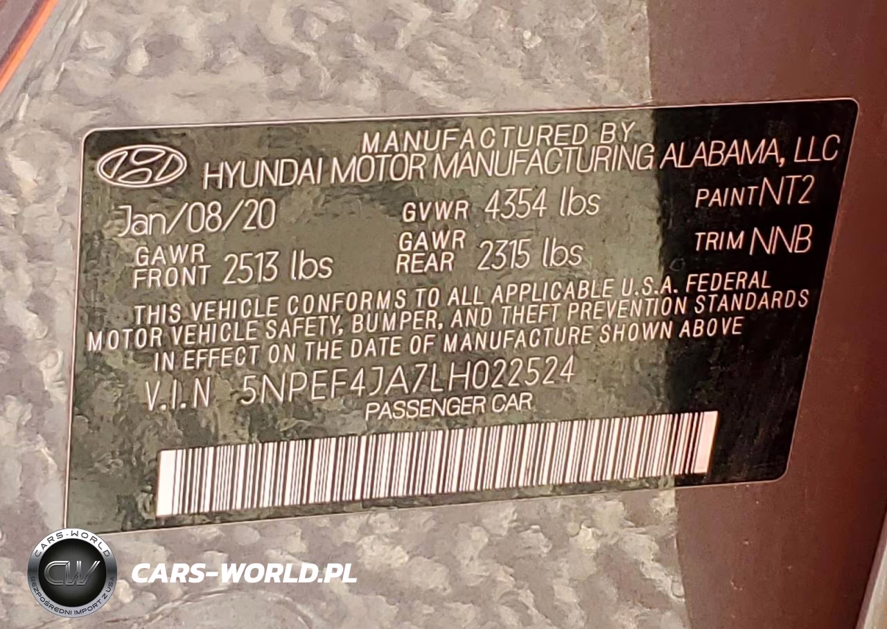 2020 Hyundai Sonata Sel VIN:5NPEF4JA7LH022524 - 13