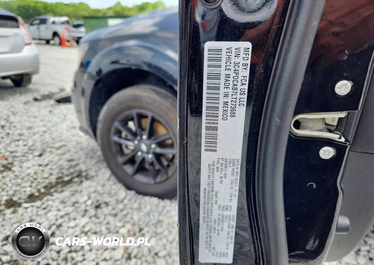 2020 Dodge Journey Se VIN:3C4PDCAB7LT273688 - 12