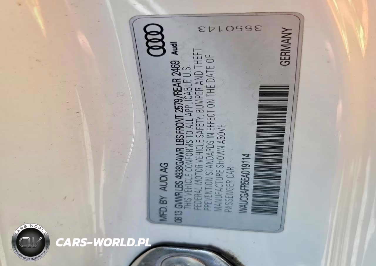 2014 Audi S5 Premium Plus VIN:WAUCGAFR5EA019114 - 12