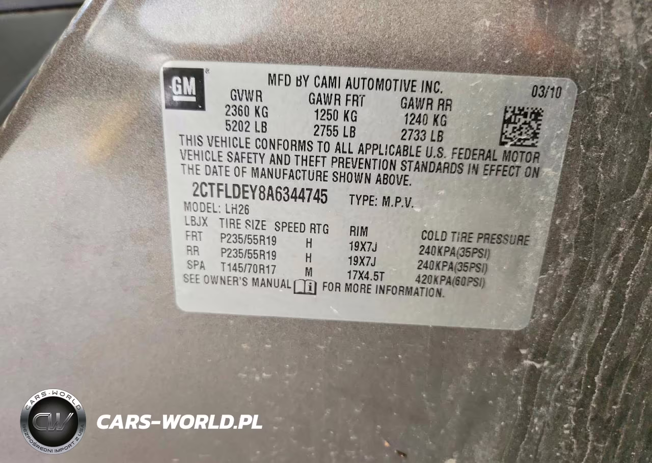 2010 GMC Terrain Sle VIN:2CTFLDEY8A6344745 - 12