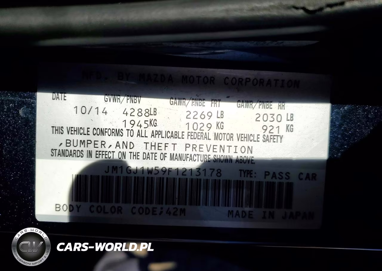 2015 Mazda 6 Grand Touring VIN:JM1GJ1W59F1213178 - 13