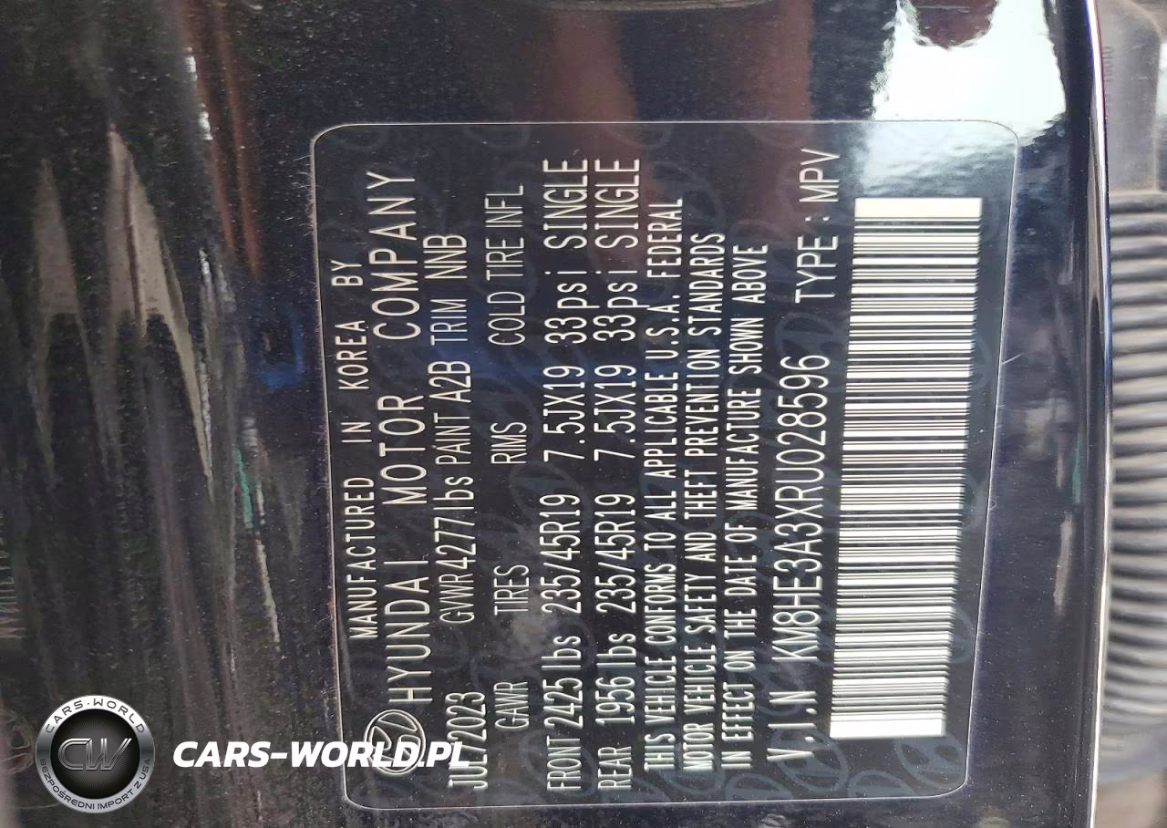 2024 Hyundai Kona Limited VIN:KM8HE3A3XRU028596 - 13