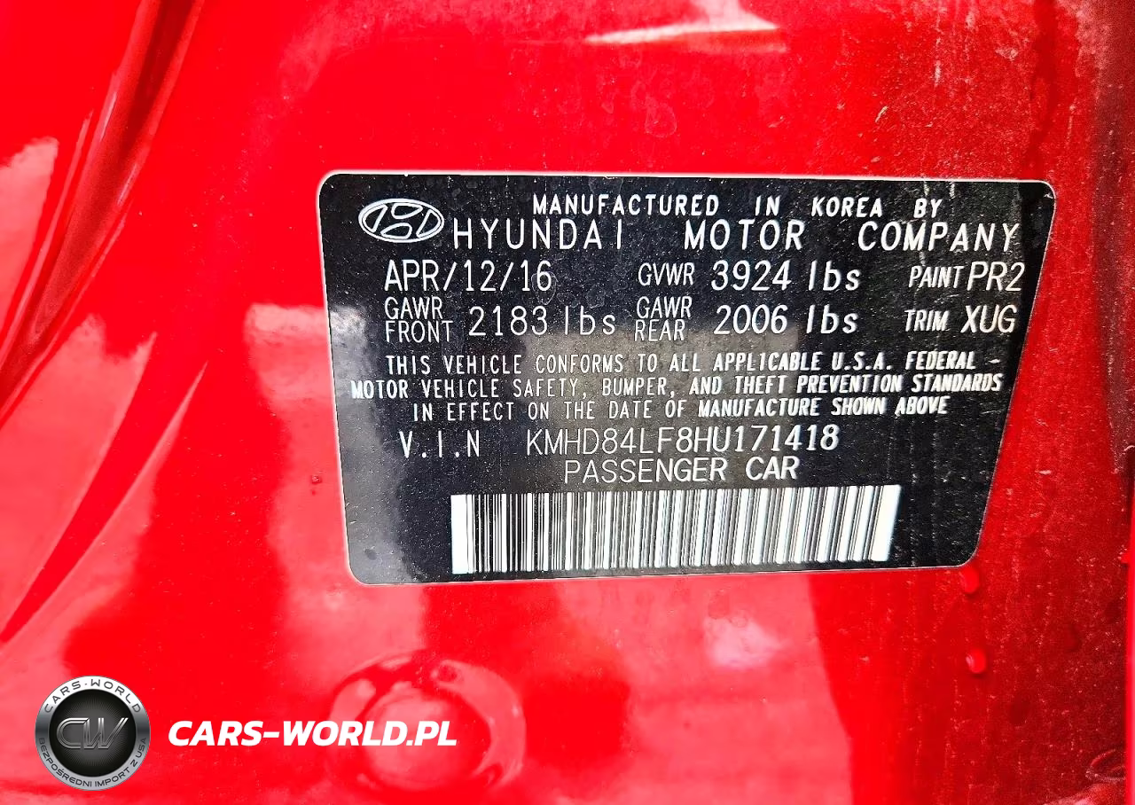 2017 Hyundai Elantra Se VIN:KMHD84LF8HU171418 - 12