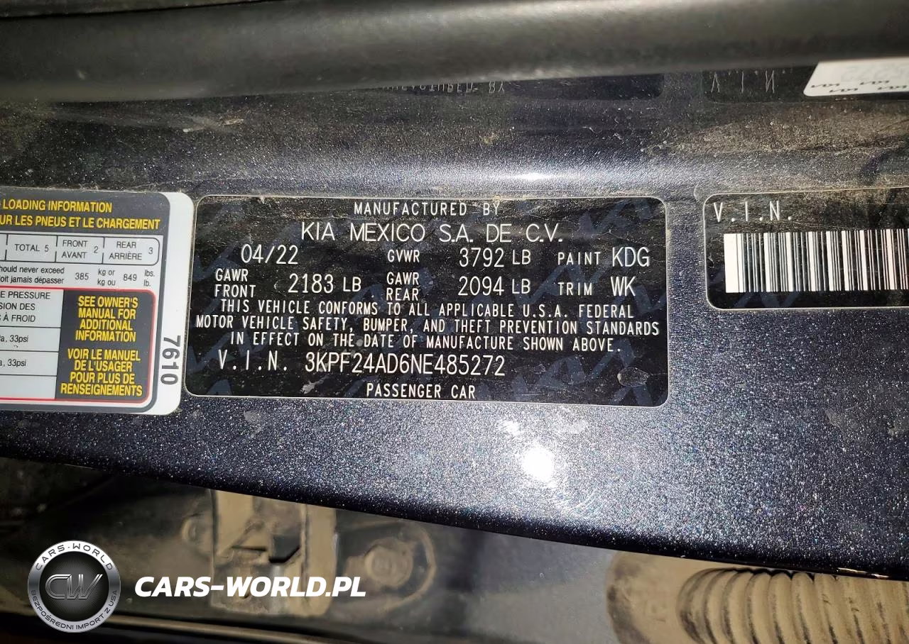 2022 Kia Forte Lxs VIN:3KPF24AD6NE485272 - 13